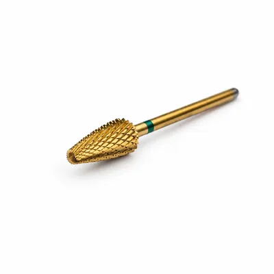Left Handed - Carbide E file nail drill bit for gel, acrylic removal - Green